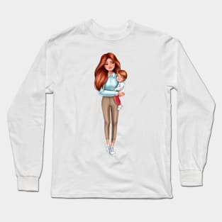 Mother with son Long Sleeve T-Shirt